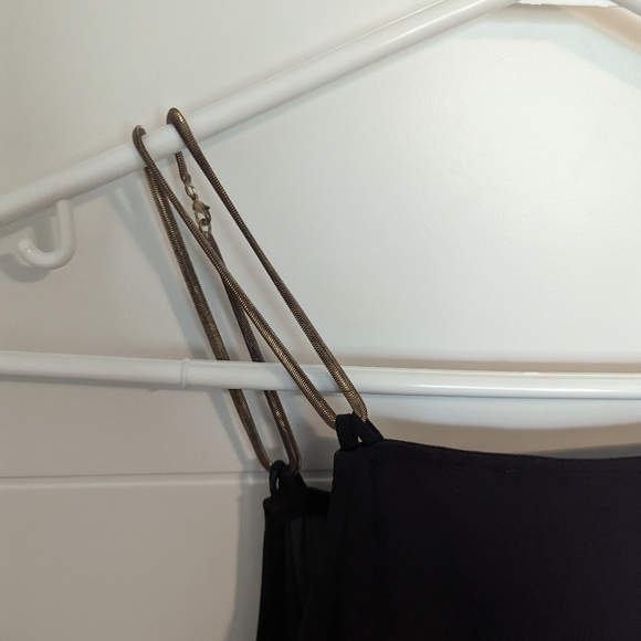 Dark purple Dynamite tunic with chain straps, size small - Picture 5 of 5